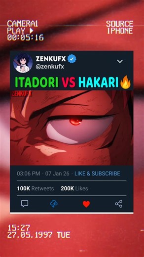 🔥 Itadori vs Hakari | Hands Only. No Cursed Tricks 😳