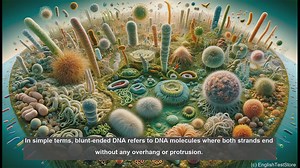 Blunt ended DNA in biology