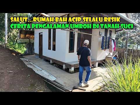 Bah Acip is a role model for the younger generation.. Despite his bent body, he still works hard ...