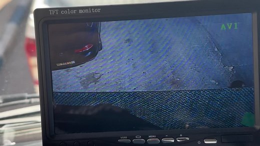 Backup Camera Recording of Urban Scene