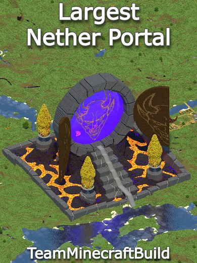 Largest Nether Portal Tutorial in Minecraft