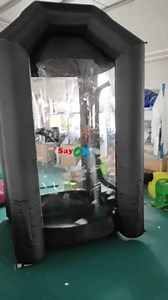 Watch 4.92ft Inflatable Money Booth Inflatable Cash Cube Booth on Amazon Live