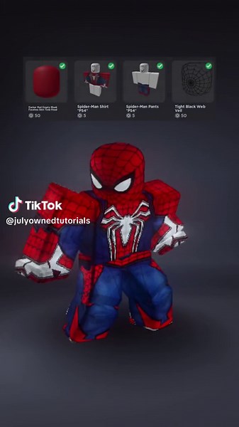 This is how you make PS4 Spider-Man on roblox #roblox #spiderman #robloxoutfits #robloxoutfitideas #tutorial #fypシ #robloxfyp