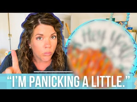 First Things Second: A Fall Pumpkin Door Hanger DIY Full of Happy Mistakes | Learn It With Lulu Ep 8