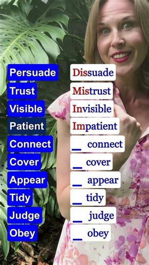 Prefixes in English #learnenglish #vocabulary