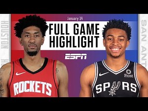 Houston Rockets vs. San Antonio Spurs [FULL GAME HIGHLIGHTS] | NBA on ESPN