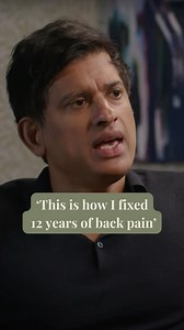 12 years of back pain gone! 🤯 Dr. Rangan Chatterjee shares his personal story of long term physical pain that was suddenly relieved after his father’s passing. Dr Chatterjee realised that the emotional burden of caring for his father was directly connected to his physical pain. A powerful reminder of how our emotions can affect our health! Comment ‘HEALTH’ and we’ll send you the rest of the conversation! #stress #doctor #midlife | Begin Again