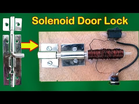 Automatic Smart Door Lock🚪 How To Make Solenoid Door Lock🔒Homemade Smart Door Lock System