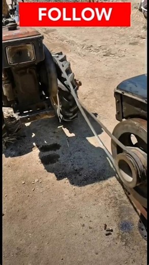 Tractor Engine Running Another Machine With Belt Drive! 🚜⚙️ #Shorts