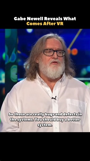 Gabe Newell Explains The Future Of Brain Computer Interfaces #shorts #linux #valve #steam #vr