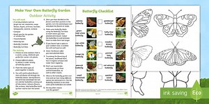 Make Your Own Butterfly Garden Outdoor Activity