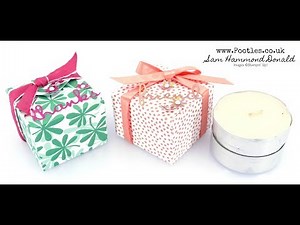 SpringWatch 2019 Double Jumbo Tealight Envelope Punch Board Box Tutorial