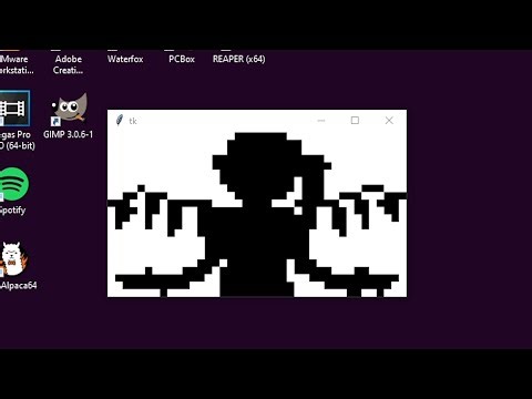 Bad Apple!! but It's Tkinter