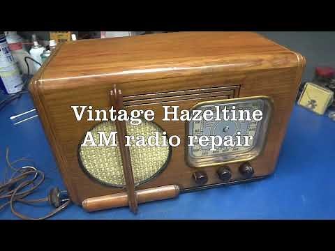 Vintage Hazeltine tube AM antique radio repair restoration