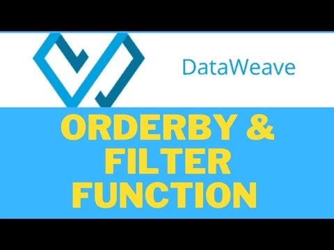 Dataweave orderBy and filter function