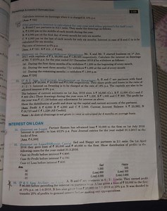 Calculate the interest on drawings charged at 10% per annum for... | Filo