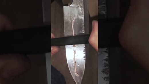 I made a stunning san mai damascus knife! 🔪