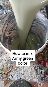Army green color semi gloss latex #armygreen #color #lightgreen #baguiogreen #yellow #red #black #fbreelsfypシ゚viralシ #paintmixing #tutorial | Roger Ursal Verano