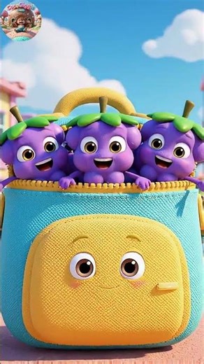 Grapes Song for Kids 🍇 | Grapes in School Bag | Fun Nursery Rhymes & Baby Songs