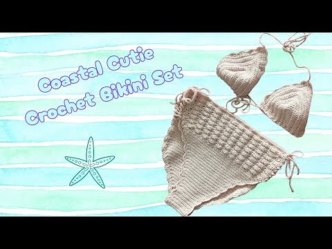 Crochet Bikini Set Tutorial | Beginner-Friendly Summer Swimwear 2025 (Top + Bottom)