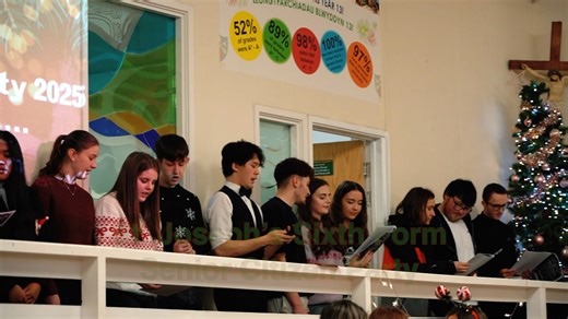 And that’s the St Joseph’s Sixth Form Senior Citizens’ Christmas Party for another year — a true St Joseph’s tradition in full festive spirit! We were delighted to welcome nearly 100 guests to the school this week for an afternoon of food, entertainment, raffles, bingo and carol singing, all organised and funded by our Sixth Form students. It was wonderful to celebrate this much-loved event once again and to see the school filled with Christmas cheer. Thank you to all the students and staff who 