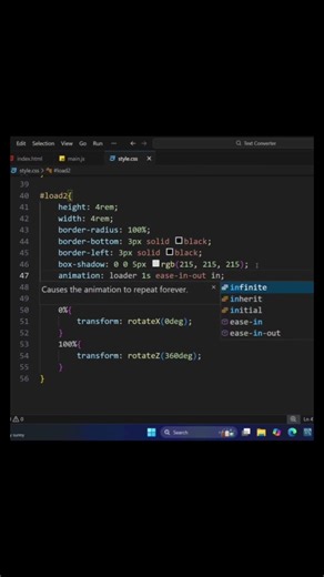 Create a Smooth Spinning Circle Loader with Pure CSS! using only HTML and CSS #coding
