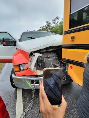 Another Duval County school bus involved in a crash on Zoo Parkway