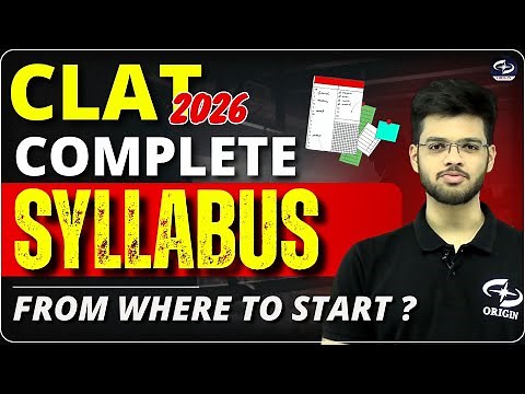 CLAT 2026 Full Syllabus | CLAT Exam Syllabus | CLAT 2026 Preparation | Abhyuday Pandey