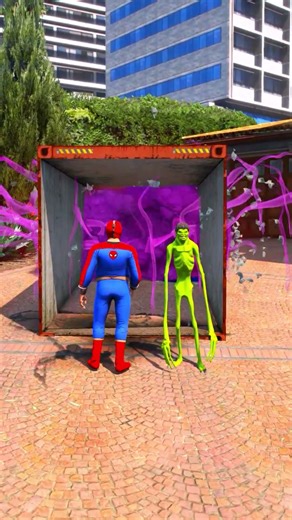 GTA-V Spiderman and hulk are very sad #shorts #gta #gta5 #ironman #comedy