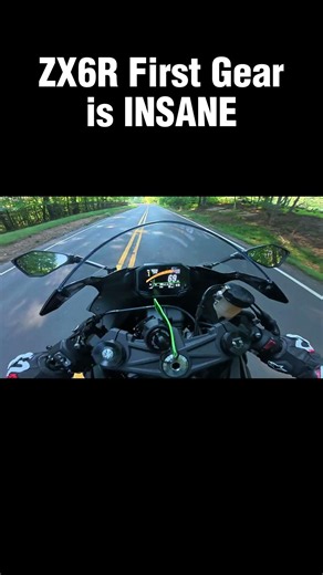 First Gear Top Speed On ZX6R! #motorcycle