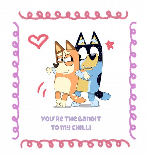Bluey - Spread the love with these ‘very romance’ Bluey...
