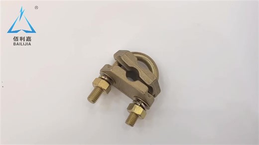 Ground Rod Connector Brass Earthing U Bolt Cable Clamp