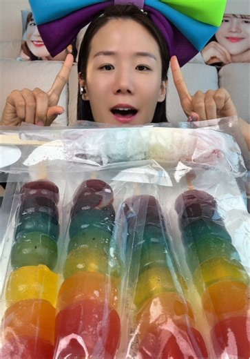 곤약 수제 무지개 젤리 먹방 튜토리얼