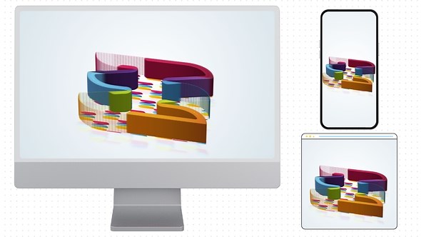 Clean 3D Logo reveal