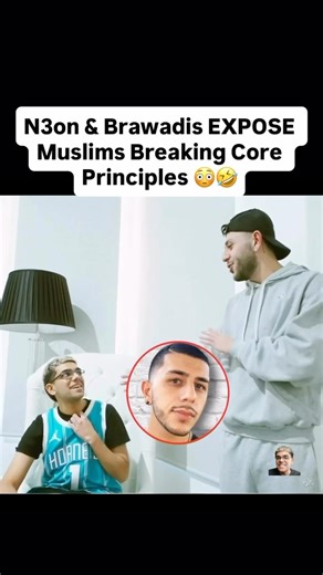 N3on & Brawadis EXPOSE Muslims Breaking Core Principles 😳😂 #n3on #shorts #brawadis #streamer