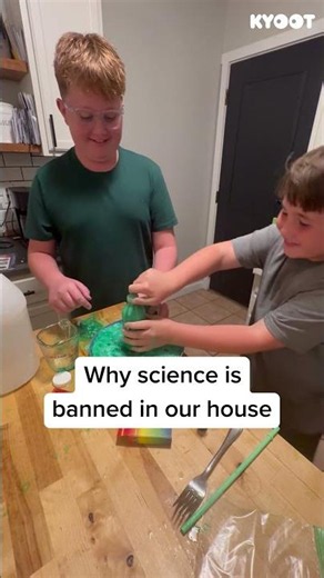 Science class should include cleaning supplies! 😂 #mess #fails #science #funny #shorts