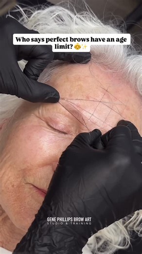 Gene Phillips Brow Art on Instagram: "Perfect brows are never accidental—they’re built on precision, balance, and taking your time during mapping. 🌿 Mapping is the foundation of nano brows—rush this step, and no technique can save the result. Slow mapping = clean shapes, even arches, and happy clients. Whether you’re 40, 60, or beyond, it’s never too late to have brows that lift your face and boost your confidence. 💖 Save this if you’re serious about flawless brows! #NanoBrows #BrowMapping #PM