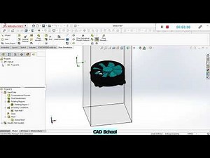 Solidworks exhuast fan flow simulation. #Fan #Simulation