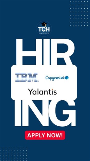 Telugu Careers Hub on Instagram: "🚀 Top Tech Openings 2025 – IBM, Capgemini & Yalantis 🌐 Yalantis – Frontend Developer (Remote) 💼 Role: Frontend Developer (Full-Time, Remote) 🎓 Qualification: Bachelor’s in CS / Web Dev / Related 📅 Eligible Batches: Freshers & Experienced 💰 Salary: Industry-standard for remote roles 🏢 Capgemini – Contact Support Group (CSG), Noida 💼 Role: Contact Support / IT Support / Infrastructure 🎓 Qualification: Diploma / Graduate (Any Stream) 📅 Eligible Batches: 2