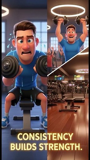 💪The Gym Struggle | 3D Animated Inspiration Story | Consistency Builds Strength | ToonfinityTV