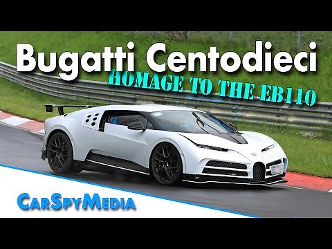 $9 Million Bugatti Centodieci homage to the EB110 testing with 1600hp at the Nürburgring