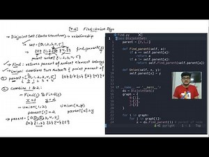 [7.6] Union Find (Disjoint Set) Algorithm in Python (Detect Cycle in Undirected Graph)