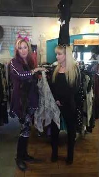 How to wear a Button Poncho