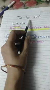Ferric chloride Test for Phenols l 11 th and 12 th chemistry l #phenolstest#shorts