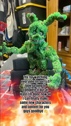 Making Spring trap with pipe cleaners Final Part #pipecleanercraft #fnaf
