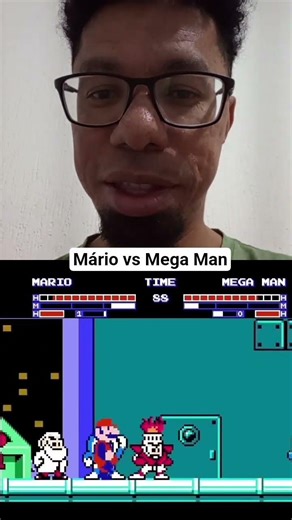 Mário vs Mega Man #historinhas #mariobros #megaman #sonic #silverthehedgehog #sonicthehedgehog