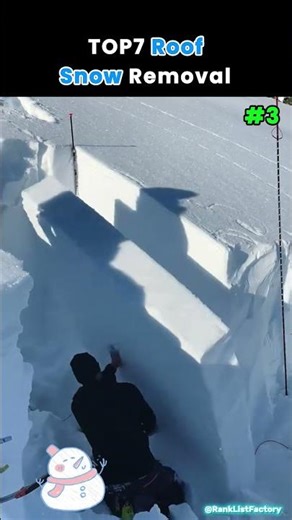 TOP7 Roof Snow Removal #funny #viral #ice #ranking #funnyshorts #snow