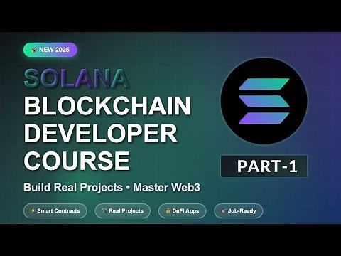 🚀 Solana Blockchain Developer Course 2025 | Build Solana Projects – Complete Solana Developer Course