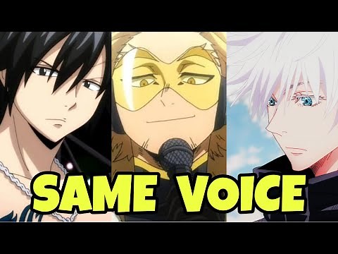 Satoru Gojo same Japanese Voice Actor (Yuichi Nakamura) as Gray Fullbuster and Hawks