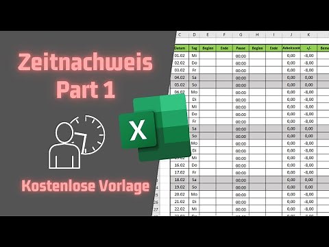 Create timesheets for employees in EXCEL - Part 1 | Free template